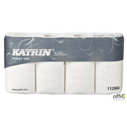 Papier toaletowy KATRIN Plus 160 8szt 187x95 2warstwy superbiały 112966
