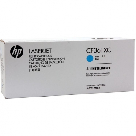 Toner HP 508XC do Color LaserJet M552/553 | korporacyjny | 9 500 str. | cyan