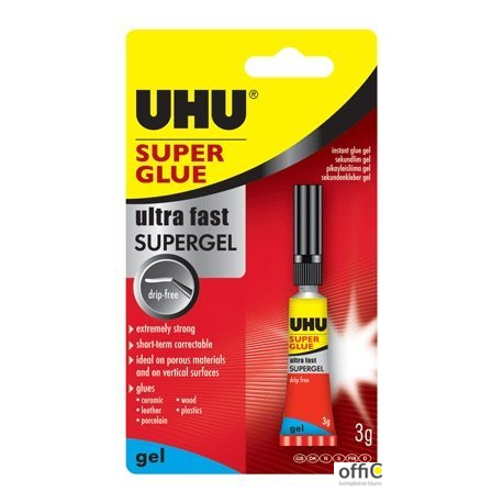 Klej UHU SUPER GLUE w żelu 3g 40360 2