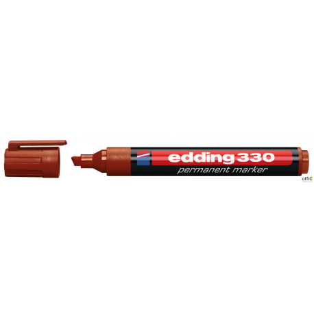 Marker EDDING permanentny ścięta końcówka 1-5mm brązowy 330/007/br ed
