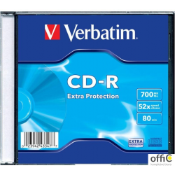 Płyta CD-R VERBATIM SLIM 700MB x52 Extra Protection 43347 a