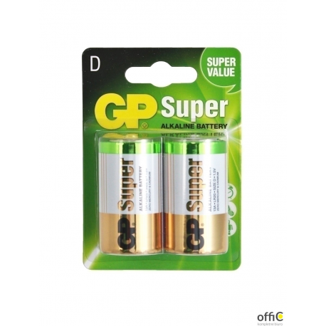Bateria alkaliczna GP Super D / LR20 (2szt) 1.5V GPPCA13AS005