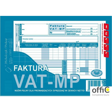 151-3E Fakt.VAT-netto A5 Metoda Kasowa MICHALCZYK