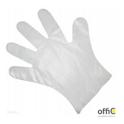 Rękawice foliowe HDPE jednorazowe uniwersalne ZRWYWKI (100 sztuk) Clean hands