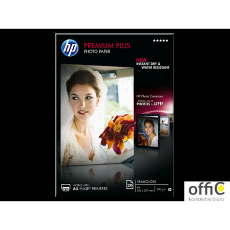 Papier HP (CR673A) Premium Plus, Photo, lekko błyszczący A4 (20ark) 280g