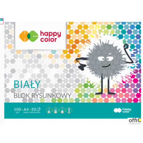 Blok rysunkowy HAPPY COLOR biały A3 20ark. HA 3710 3040-0