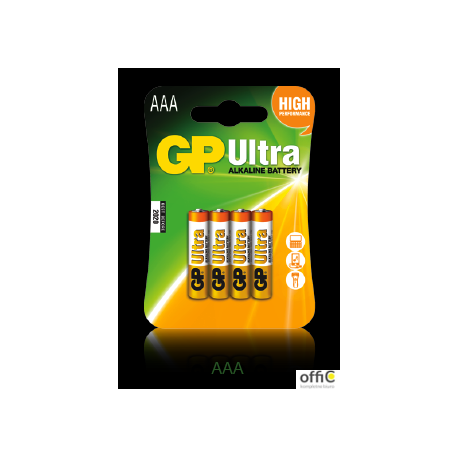 Bateria alkaliczna GP Ultra AAA / LR03 (4szt) 1.5V GPPCA24AU016