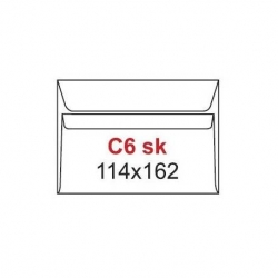 Koperty C6 SK białe (50szt.) NC samoklejące 11021000/50