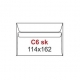 Koperty C6 SK białe (50szt.) NC samoklejące 11021000/50