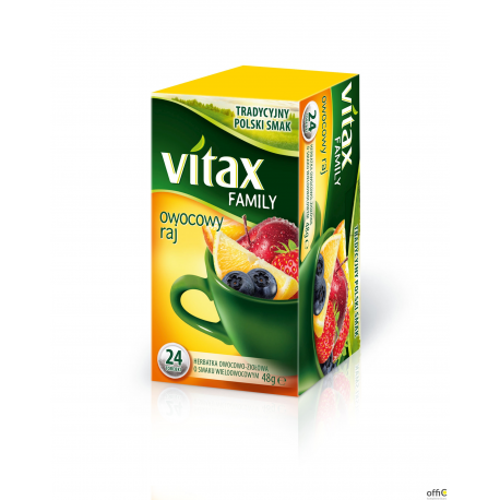 Herbata VITAX FAMILY Owocowy Raj (20 saszetek) 48g bez zawieszki