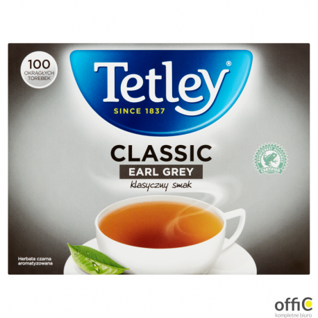 Herbata TETLEY EARL GREY czarna 100 saszetek