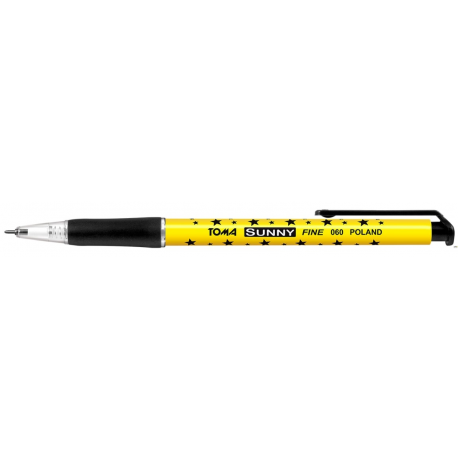 Długopis SUNNY automatyczny czarny   TO-060 TOMA