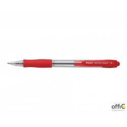Długopis olejowy PILOT SUPER GRIP czerwony PIBPGP-10R-R