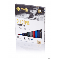 Długopis automatyczny Zenith 7 - box 10 sztuk, mix kolorów, 4071000