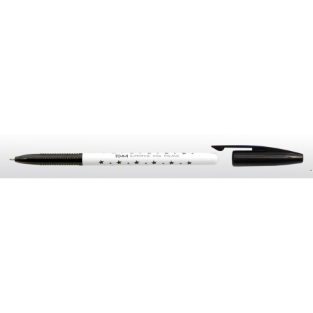 Długopis TO-059 S-FINE czarny TOMA GWIAZDKI