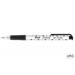 Długopis AUTOMAT SUPERFINE z supercienką końcówką, 0,5mm czarny TO-069 Toma