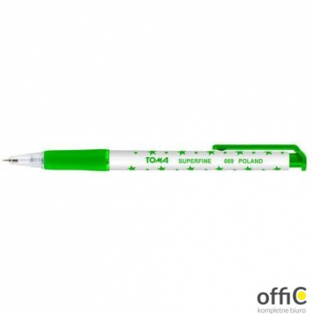 Długopis S-FINE automatyczny zielony TO-069 .