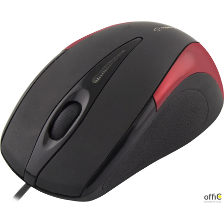 Mysz optyczna SIRIUS 3D USB czerwona EM102R ESPERANZA