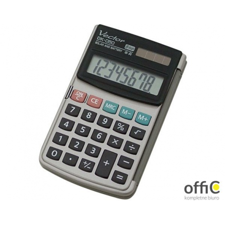 Kalkulator VECTOR DK-050 kiesz.z klapką 8p