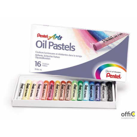 Kredki pastele olejne PENTEL 16kolorów PHN16