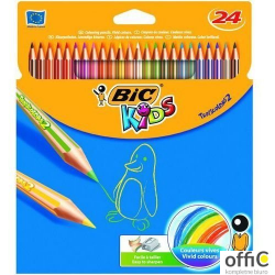Kredki ołówkowe BIC Kids Tropicolors 24kol., 9375182