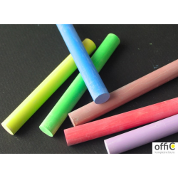 Kreda szkolna niepyląca kolorowa - opakowanie 100 pałeczek mix TO-80201 Toma