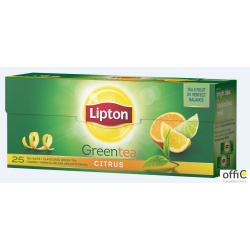 Herbata LIPTON GREEN CITRUS 25 torebek  zielona