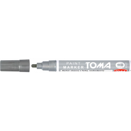 Marker olejowy TO-440 grubość 2.5mm srebrny TOMA