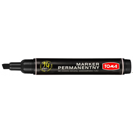 Marker perm.ścięty czarny TO-133 TOMA
