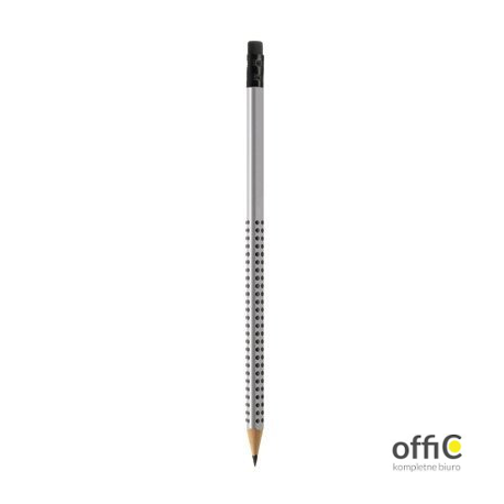 Ołówki GRIP 2001/B z Gumką FABER-CASTELL (12sztuk)