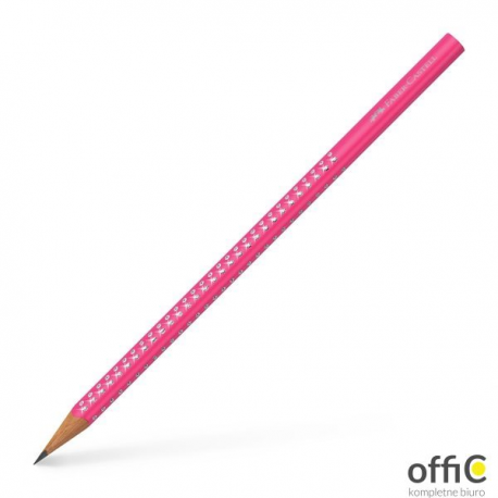 Ołówek SPARKLE B różowy z kryształkami FC118317 FABER-CASTELL
