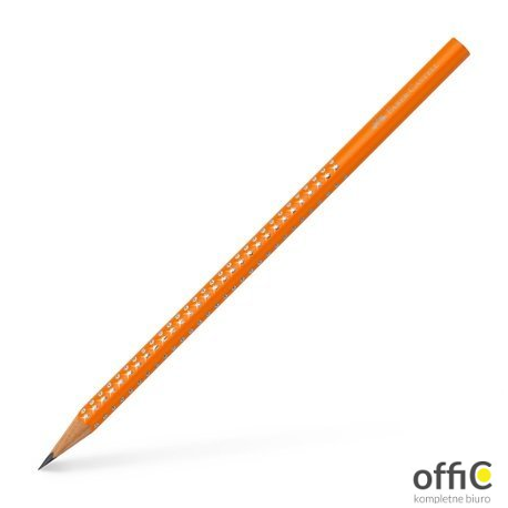 Ołówek SPARKLE B pomarańczowy z kryształkami FC?????? FABER-CASTELL