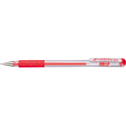 Długopis żelowy 0,6mm czerwony K116-B PENTEL - HYBRID GEL GRIP