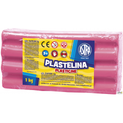Plastelina Astra 1 kg różowa jasna, 303111007