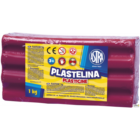 Plastelina LUZEM ASTRA(1kg)purpurowy 303111009