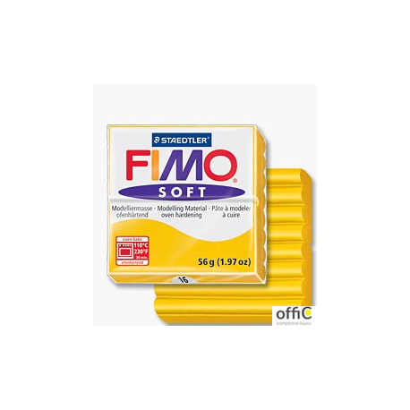FIMOsoft, masa termoutwardzalna 56g, żółty sł S 8020-16
