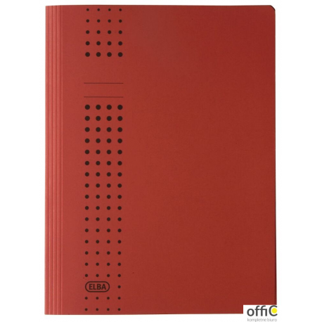 Skoroszyt kartonowy A4 CHIC czerwony 100090788 ELBA