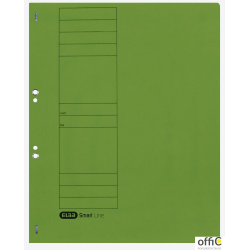 Skoroszyt kartonowy ELBA A4, oczkowy, zielony, 100551872