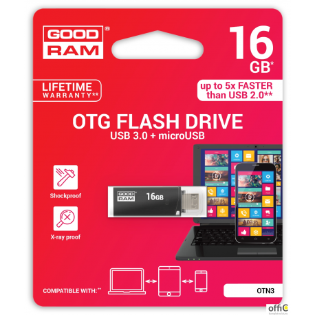 Pamięć USB GOODRAM 16GB OTN3 czarny USB 3.0 OTN3-0160K0R11