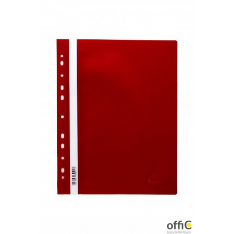 Skoroszyt zawieszany PP DATURA (20) czerwony wzmocniony polipropylenowy