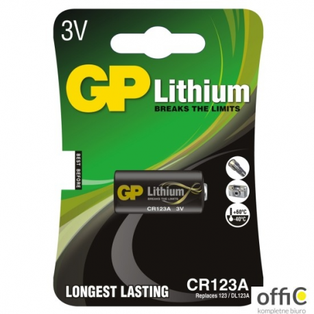 Bateria litowa GP DL123A 3.0V GPPCL123A027