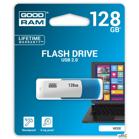 Pamięć USB GOODRAM 128GB UCO2 miks kolorów USB 2.0 UCO2-1280MXR11