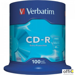 Płyta CD-R VERBATIM CAKE(100) Extra Protection 700MB x52 43411