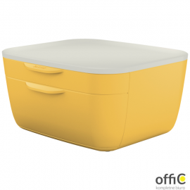 Pojemnik z szufladami Leitz Cosy, żółty 53570019