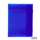 Teczka z gumką-pudło 4 cm kolor niebieska TG-04-03 BIURFOL