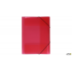 Teczka A4 z gumką-szeroka transparent czerwony PP TG-12-01 BIURFOL