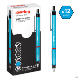 Ołówek automatyczny 2B, 0,5mm niebieski VISUCLICK ROTRING, 2088549