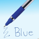 Długopis ze skuwką BRITE niebieski PAPER MATE 2084374