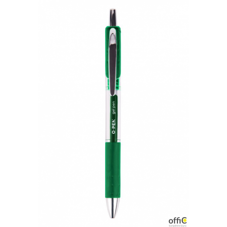 Pióra żelowe G289 zielone 0.5 automatyczne AMA1289823 OPEN długopis żelowy