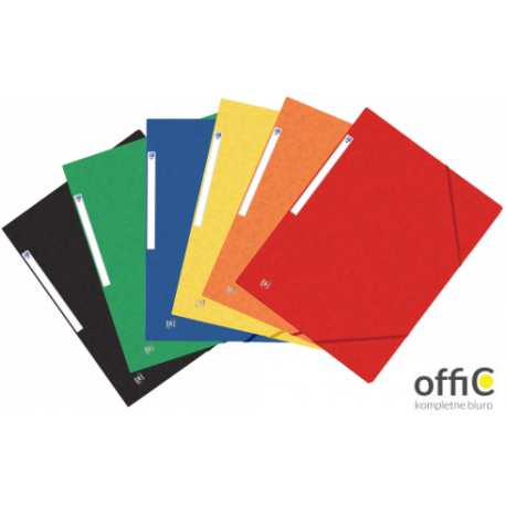 Teczka kartonowa z gumą OXFORD TOP FILE+ A4 miks kolorów 400114321